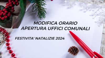 Chiusura uffici Natale